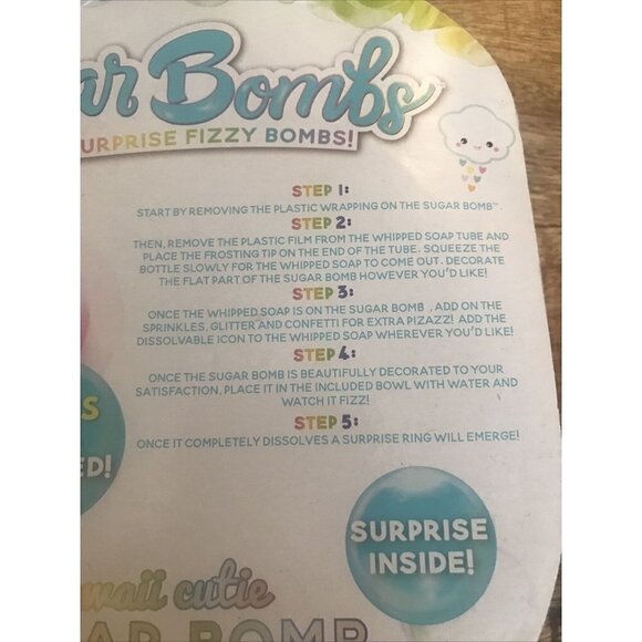 Bath Bombs for Kids with Surprise Fizzy Bombs, Decorate Your Own Sugar Bath Bomb - Picture 5 of 6